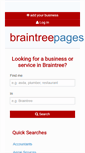 Mobile Screenshot of braintreepages.co.uk