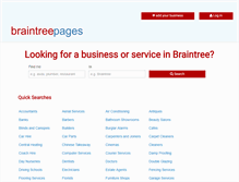 Tablet Screenshot of braintreepages.co.uk